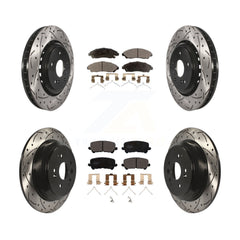 Transit Auto KDT-100404 Disc Brake Kit for 2014-2016 Acura MDX - Front and Rear