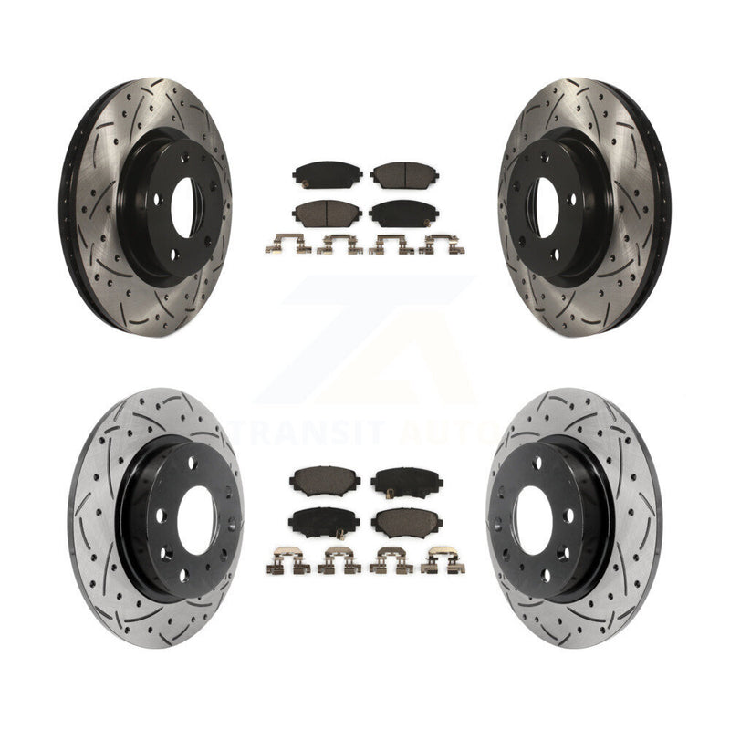 Transit Auto KDT-100405 Disc Brake Kit for 2014-2018 Mazda 3, Mazda 3 Sport - Front and Rear