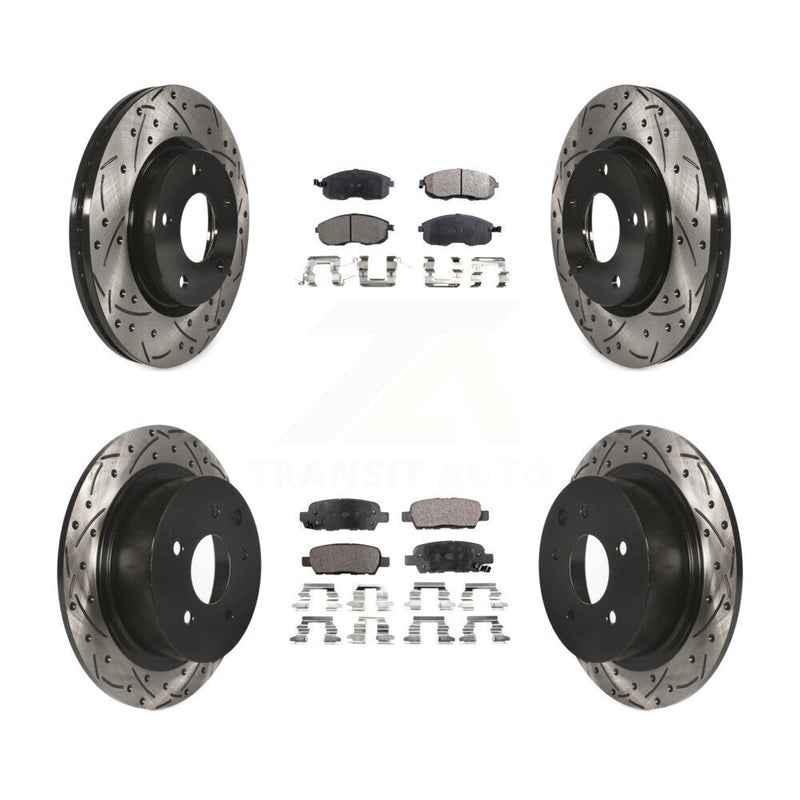 Transit Auto KDT-100408 Disc Brake Kit for 2013-2019 Nissan Sentra - Front and Rear