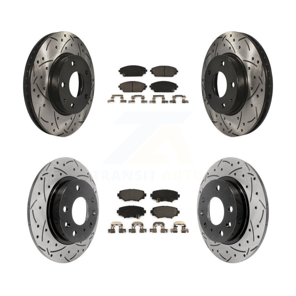Transit Auto KDT-100409 Disc Brake Kit for 2014-2018 Mazda 3, Mazda 3 Sport - Front and Rear