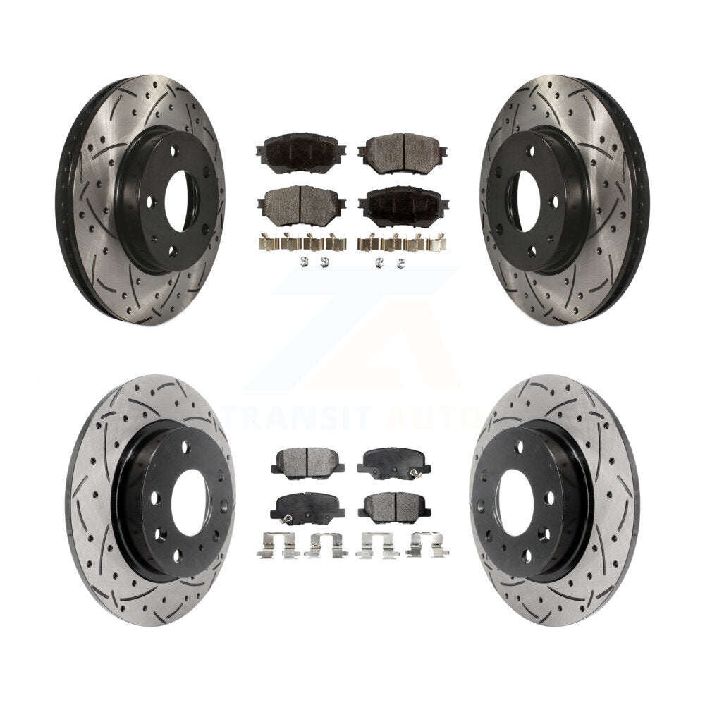 Transit Auto KDT-100411 Disc Brake Kit for 2014-2018 Mazda 3, Mazda 3 Sport - Front and Rear