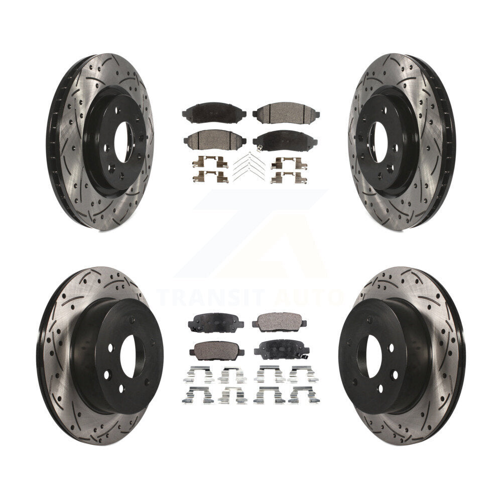 Transit Auto KDT-100412 Disc Brake Kit for 2015 Nissan LEAF - Front and Rear