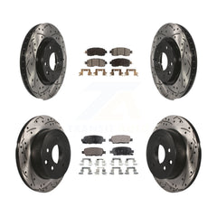 Transit Auto KDT-100413 Disc Brake Kit for 2014-2017 Nissan LEAF - Front and Rear
