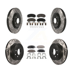 Transit Auto KDT-100415 Disc Brake Kit for 2014-2019 Nissan Rogue - Front and Rear