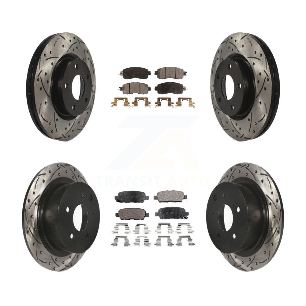 Transit Auto KDT-100416 Disc Brake Kit for 2013-2023 Nissan Altima - Front and Rear