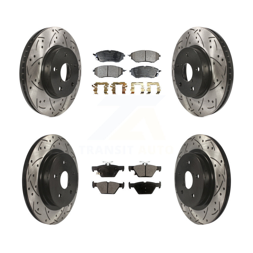 Transit Auto KDT-100417 Disc Brake Kit for 2015 Subaru Legacy - Front and Rear