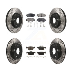 Transit Auto KDT-100419 Disc Brake Kit for 2016-2021 Honda Civic - Front and Rear