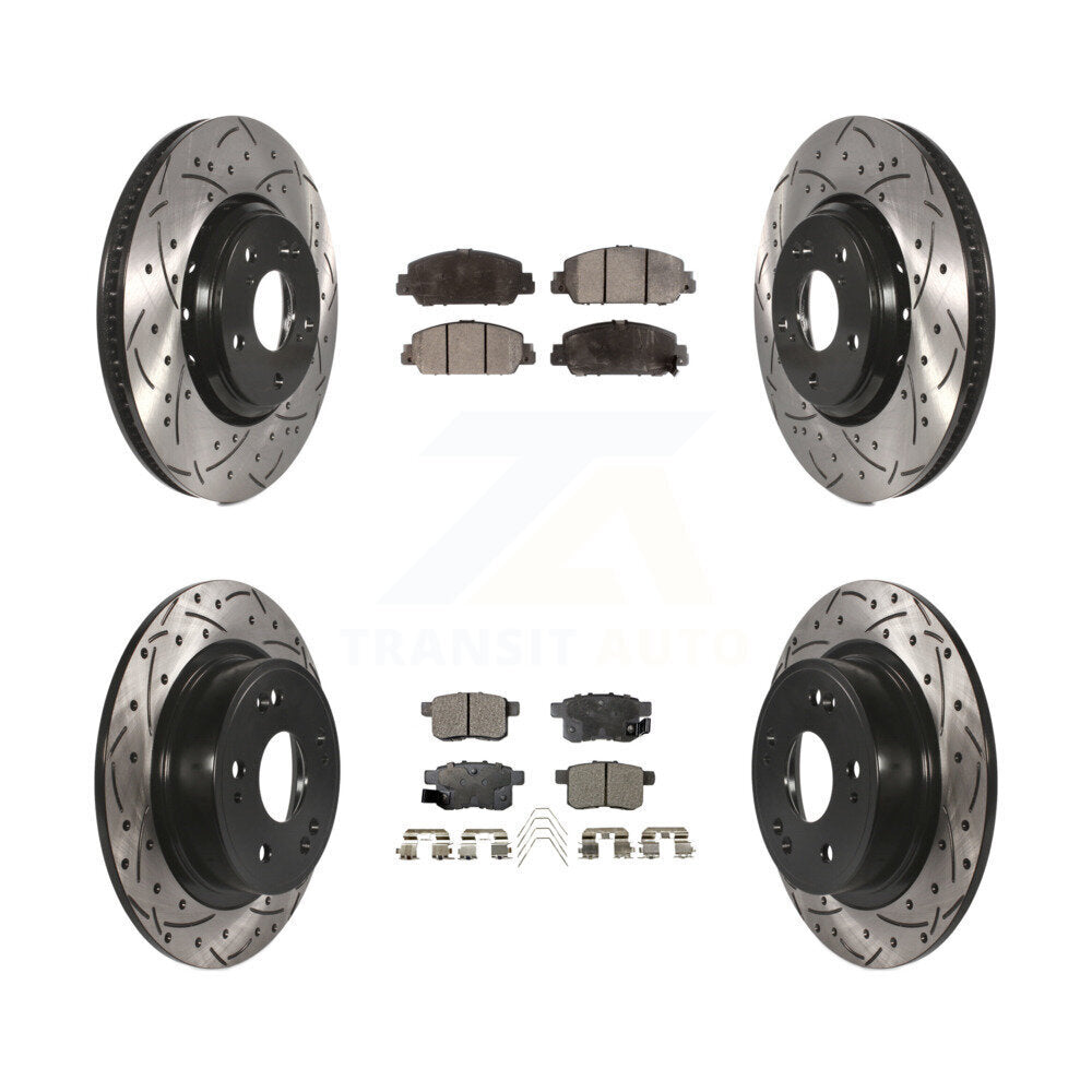 Transit Auto KDT-100420 Disc Brake Kit for 2017 Honda Accord - Front and Rear