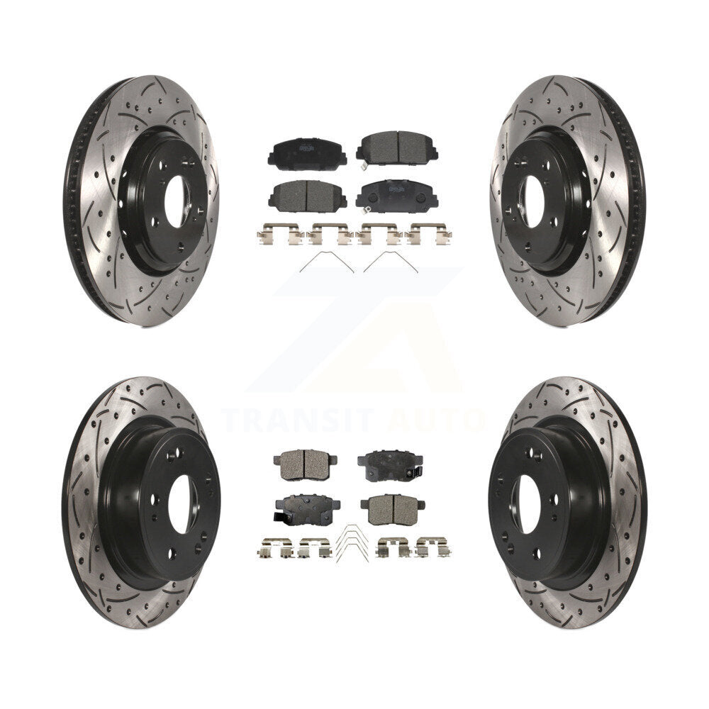 Transit Auto KDT-100421 Disc Brake Kit for 2016-2017 Honda Accord - Front and Rear