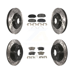 Transit Auto KDT-100421 Disc Brake Kit for 2016-2017 Honda Accord - Front and Rear