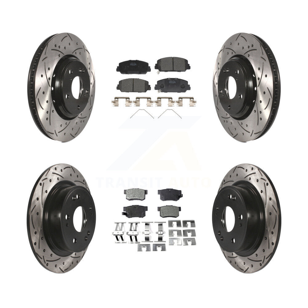 Transit Auto KDT-100422 Disc Brake Kit for 2017-2022 Acura ILX - Front and Rear