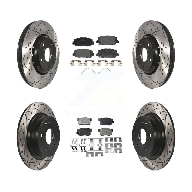 Transit Auto KDT-100422 Disc Brake Kit for 2017-2022 Acura ILX - Front and Rear