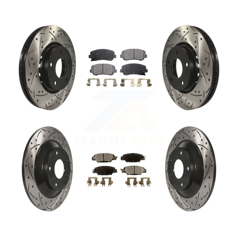Transit Auto KDT-100423 Disc Brake Kit for 2016-2024 Mazda CX-5 - Front and Rear