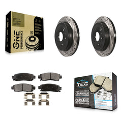 Transit Auto KDT-100431 Disc Brake Kit for 2007-2017 GMC Acadia Limited, Chevrolet Traverse and More - Rear
