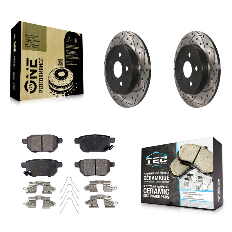 Transit Auto KDT-100432 Disc Brake Kit for 2009-2022 Toyota Corolla, Toyota Prius AWD-e and More - Rear
