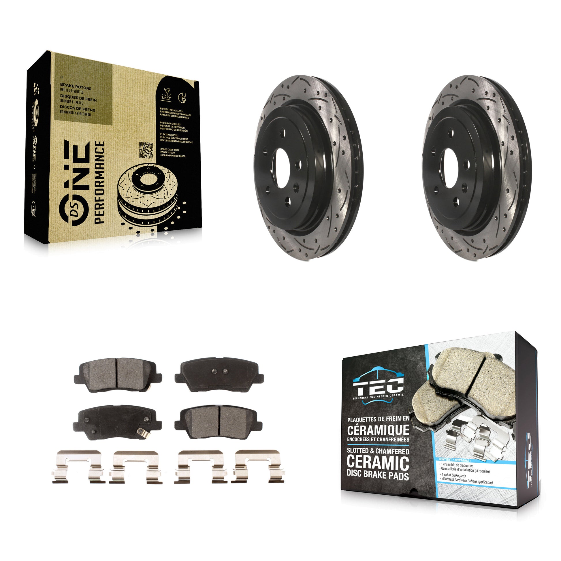 Transit Auto KDT-100435 Disc Brake Kit for 2015-2019 Cadillac CTS - Rear