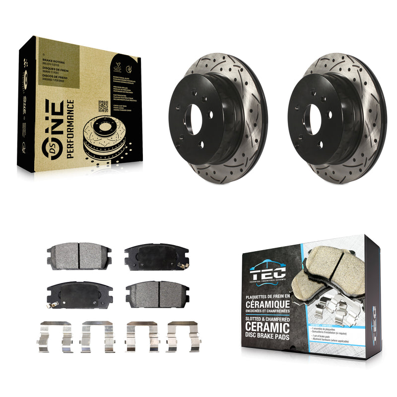 Transit Auto KDT-100436 Disc Brake Kit for 2010-2017 Chevrolet Equinox, GMC Terrain - Rear