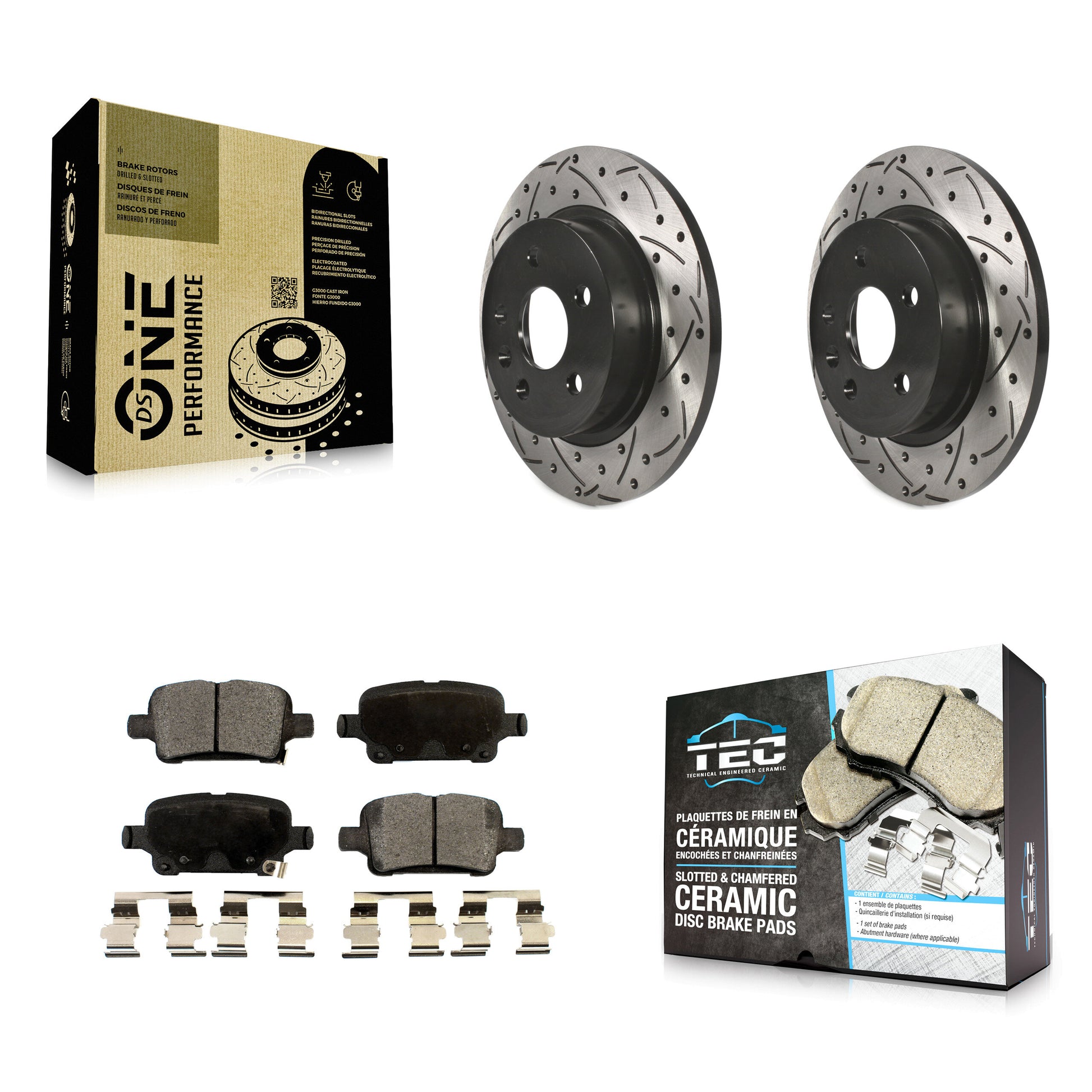 Transit Auto KDT-100438 Disc Brake Kit for 2016 Chevrolet Cruze - Rear