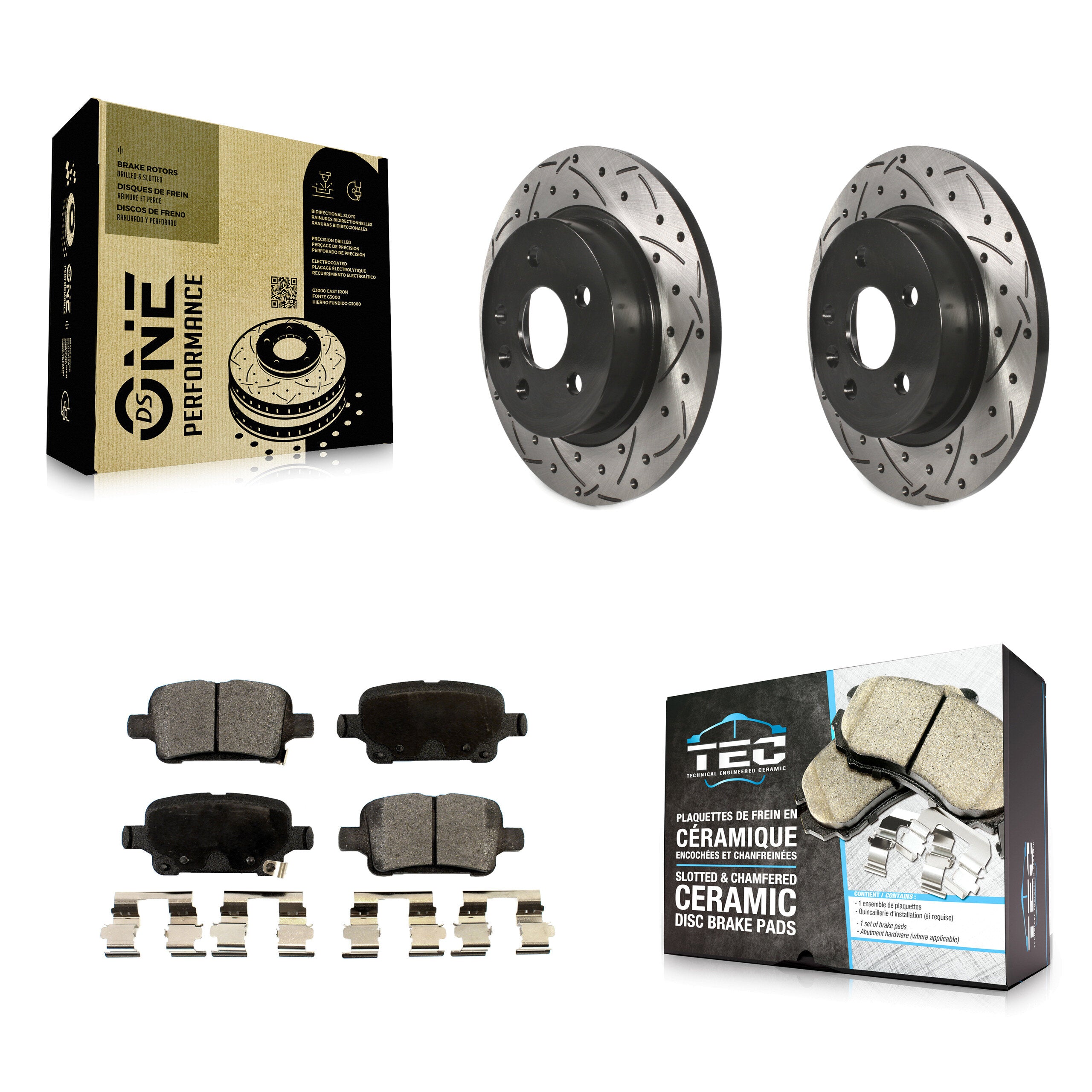 Transit Auto KDT-100438 Disc Brake Kit for 2016 Chevrolet Cruze - Rear