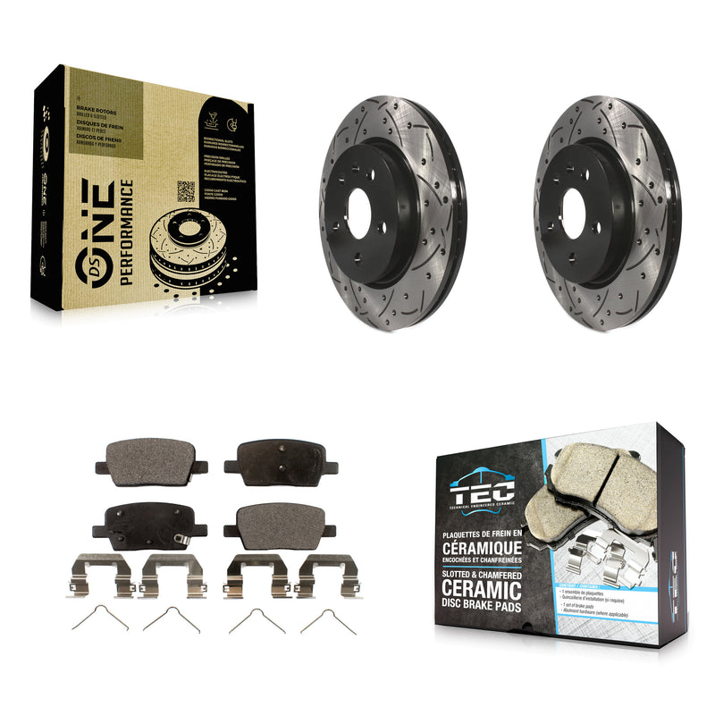 Transit Auto KDT-100440 Disc Brake Kit for 2016-2022 Chevrolet Camaro, Cadillac CT6 - Rear