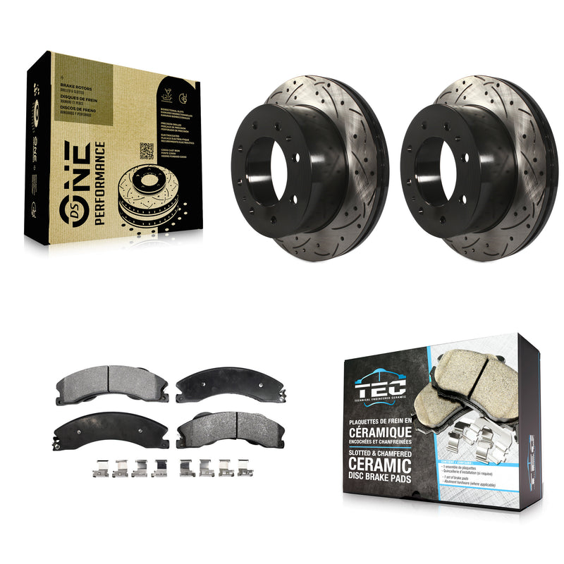 Transit Auto KDT-100442 Disc Brake Kit for 2011-2019 Chevrolet Suburban 3500 HD, Chevrolet Silverado 2500 HD and More - Rear
