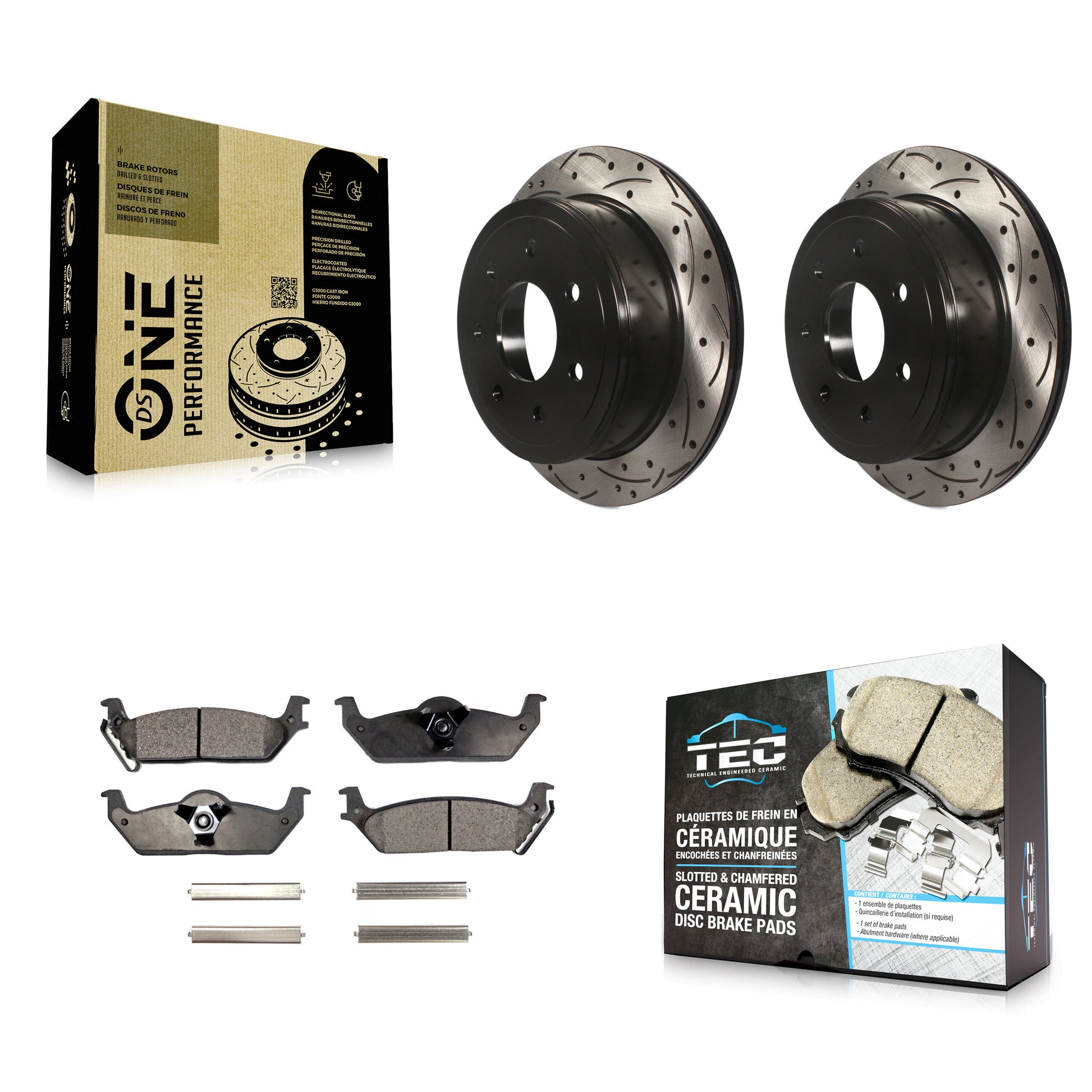 Transit Auto KDT-100446 Disc Brake Kit for 2004-2011 Lincoln Mark LT, Ford F-150 - Rear
