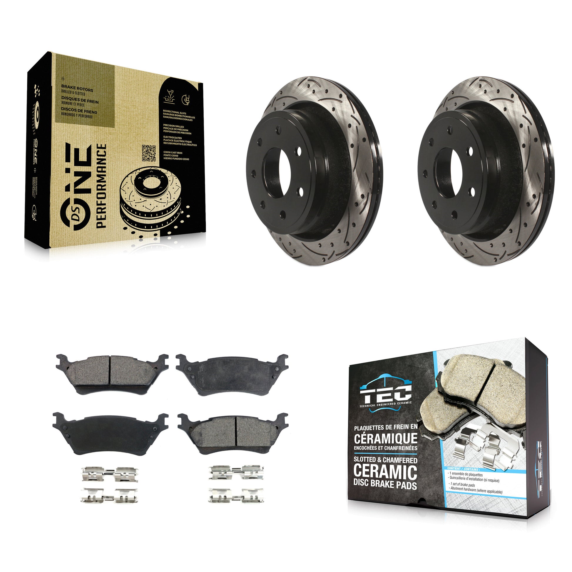 Transit Auto KDT-100463 Disc Brake Kit for 2012-2014 Ford F-150 - Rear