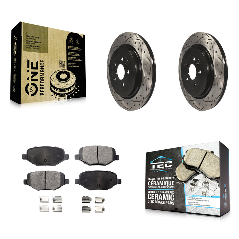 Transit Auto KDT-100464 Disc Brake Kit for 2012-2019 Ford Taurus, Lincoln MKT and More - Rear