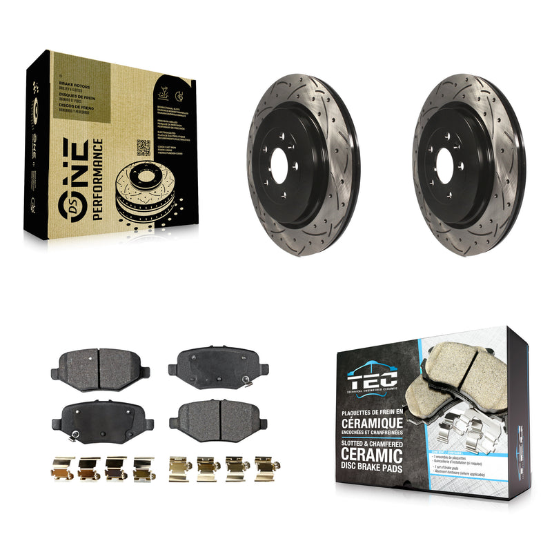 Transit Auto KDT-100465 Disc Brake Kit for 2012-2019 Ford Taurus, Ford Explorer and More - Rear