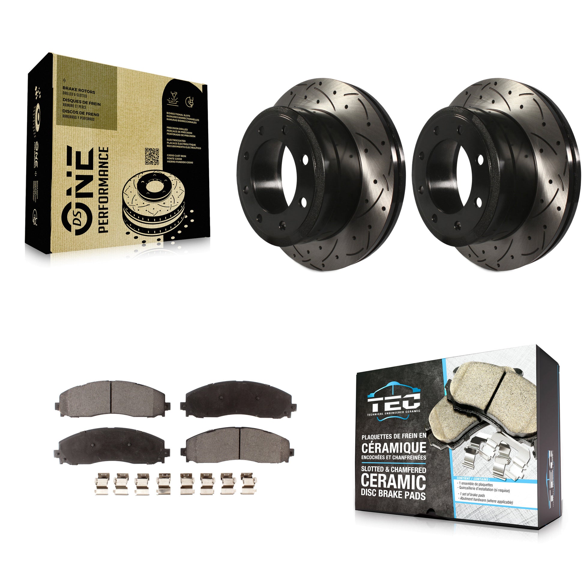 Transit Auto KDT-100469 Disc Brake Kit for 2013-2022 Ford F-250 Super Duty, Ford F-350 Super Duty - Rear