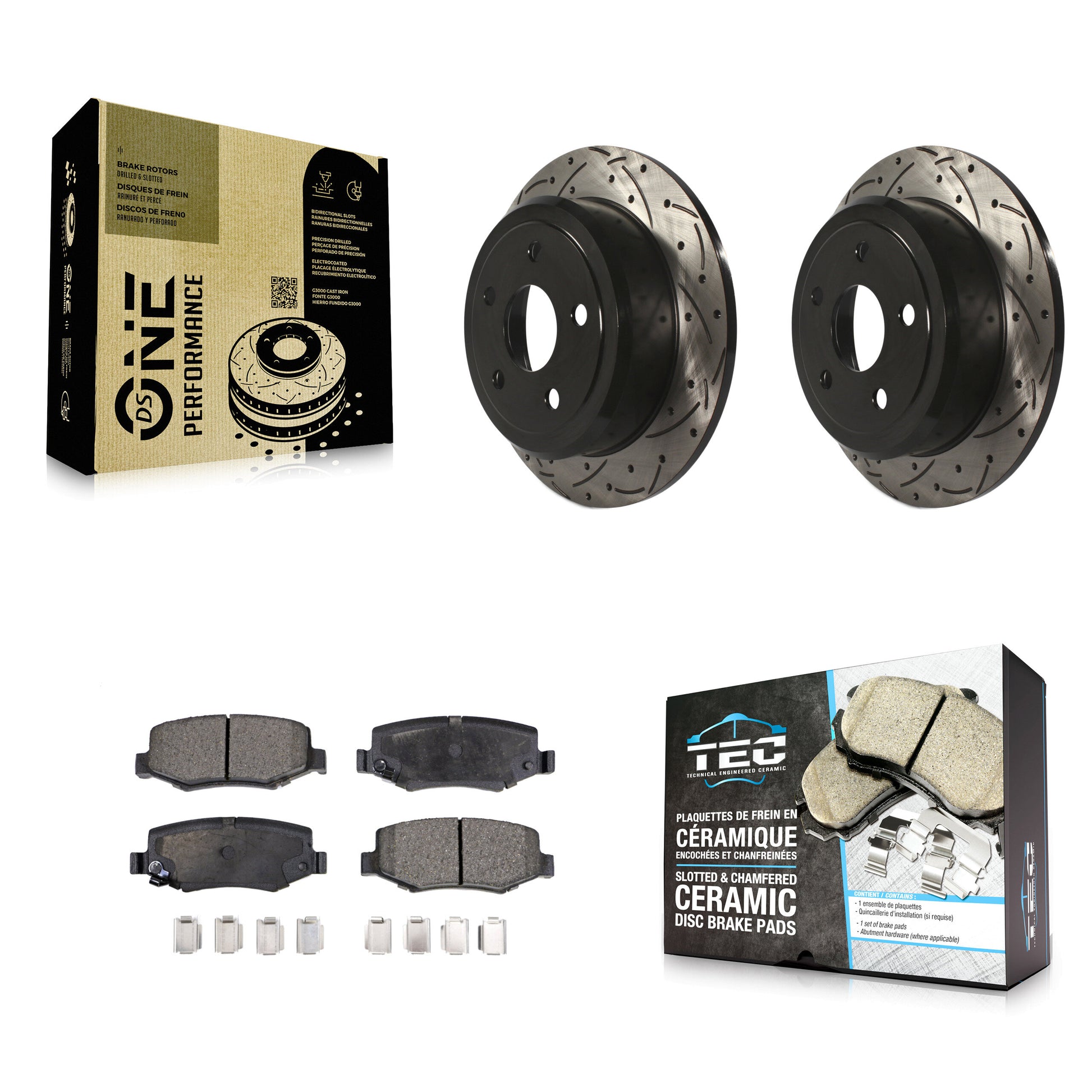 Transit Auto KDT-100478 Disc Brake Kit for 2007-2018 Jeep Wrangler JK, Jeep Wrangler - Rear