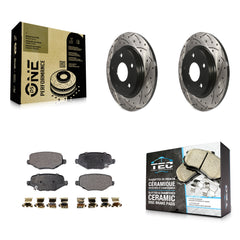 Transit Auto KDT-100482 Disc Brake Kit for 2012-2016 Chrysler Town & Country, Dodge Grand Caravan and More - Rear