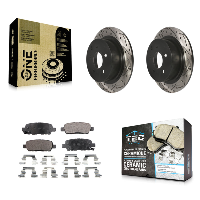 Transit Auto KDT-100490 Disc Brake Kit for 2002-2023 Nissan Altima, Nissan Juke and More - Rear