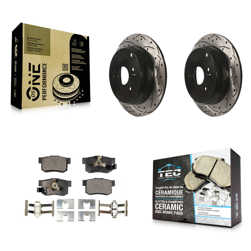 Transit Auto KDT-100496 Disc Brake Kit for 2005-2018 Acura RDX, Honda CR-V - Rear