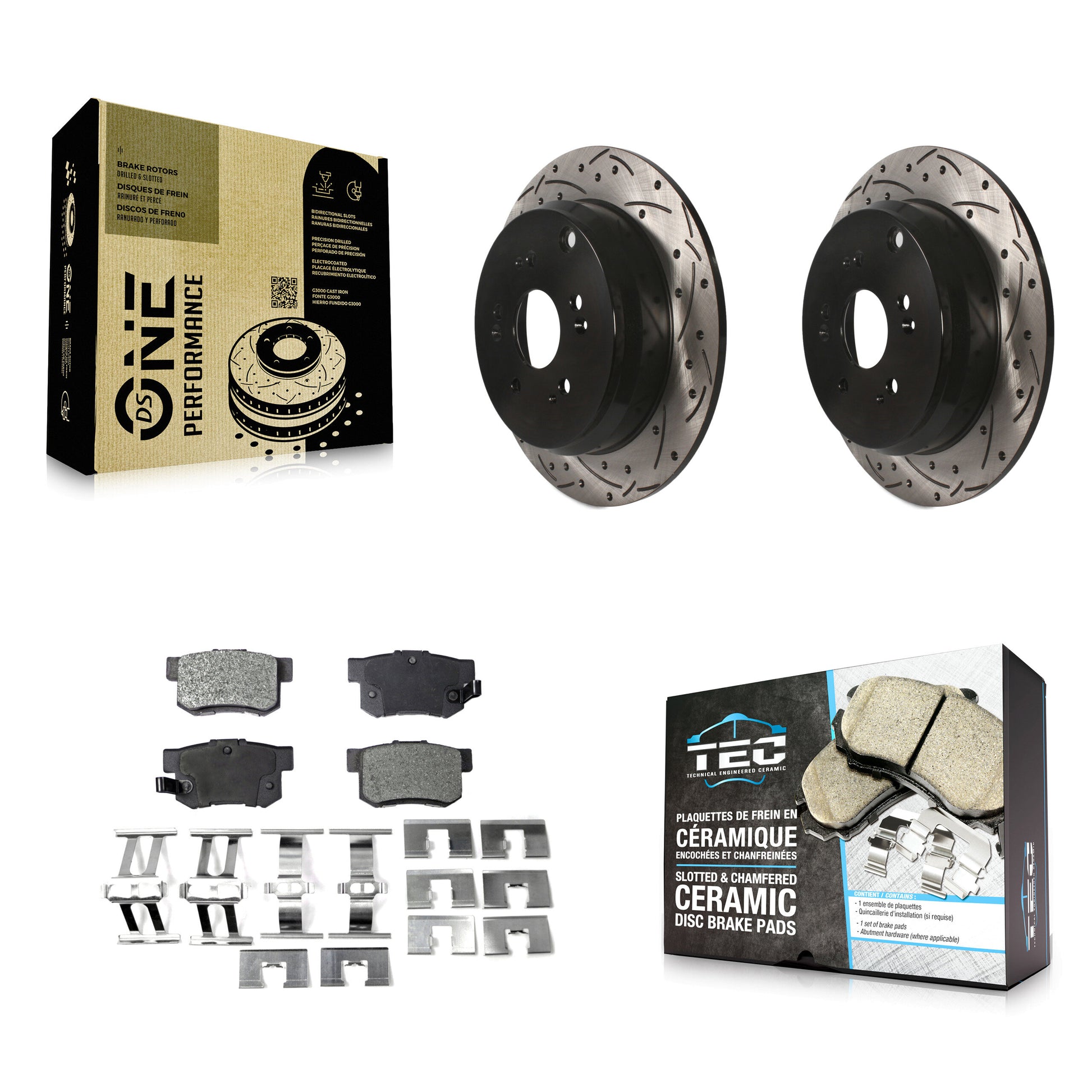 Transit Auto KDT-100497 Disc Brake Kit for 2007-2012 Acura RDX - Rear