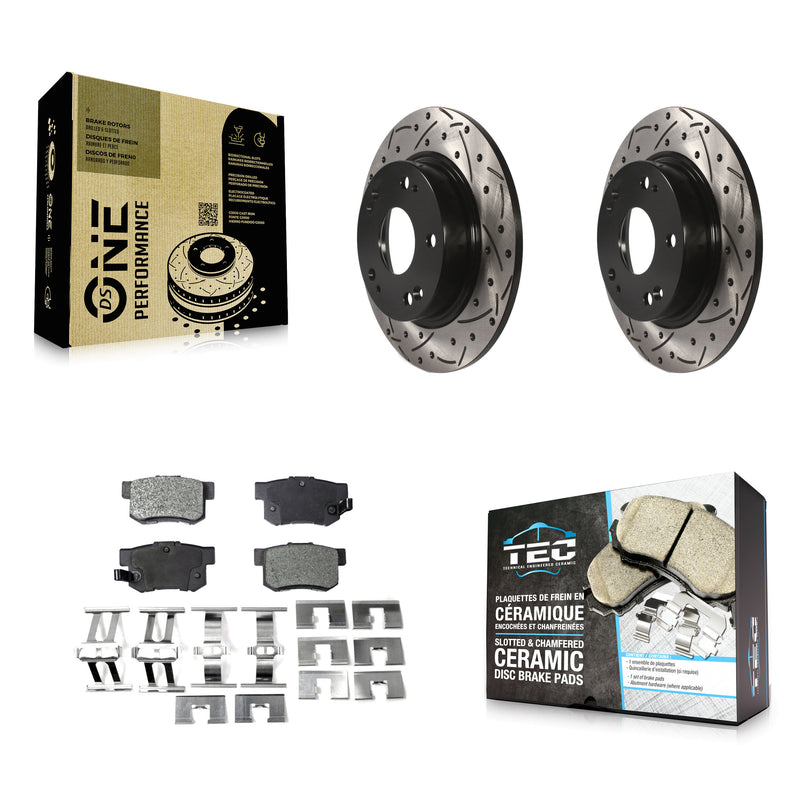 Transit Auto KDT-100499 Disc Brake Kit for 2006-2015 Honda Civic, Acura ILX, Acura CSX - Rear