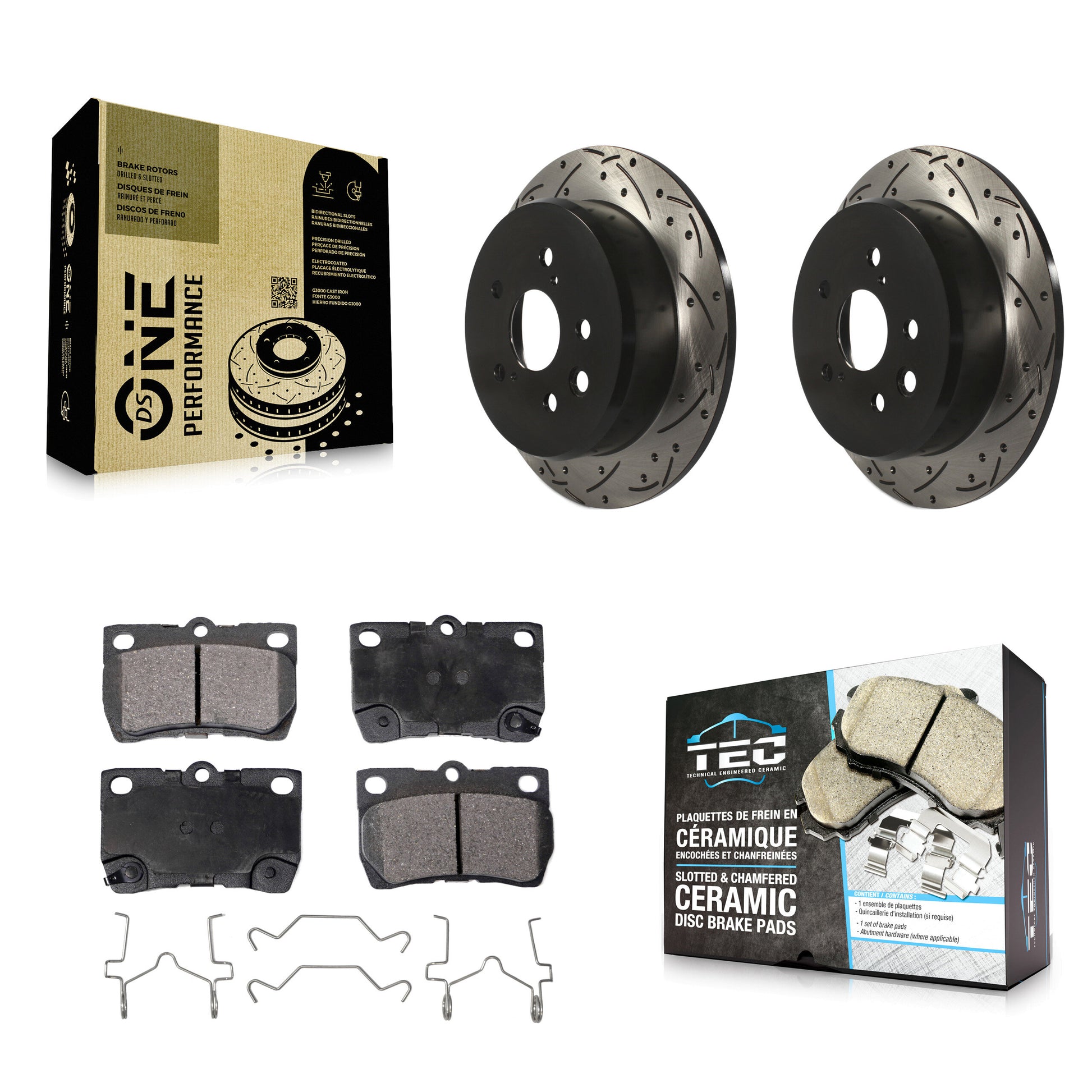 Transit Auto KDT-100504 Disc Brake Kit for 2006-2013 Lexus IS250 - Rear