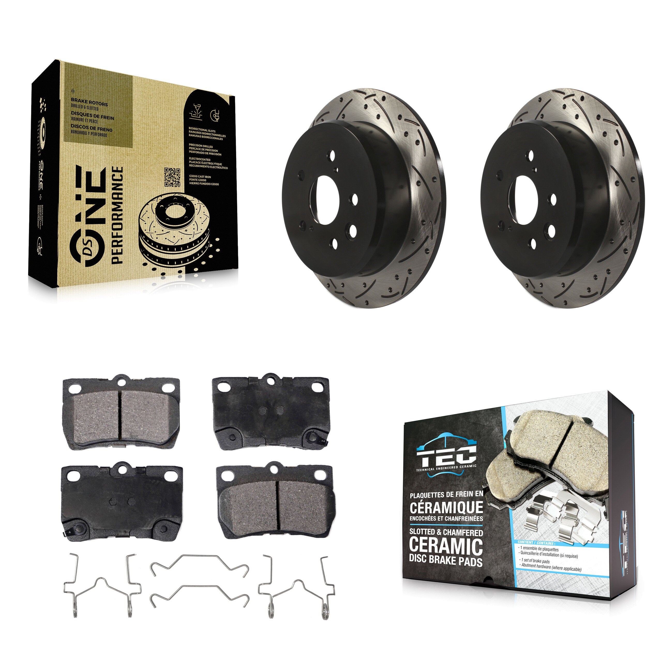 Transit Auto KDT-100504 Disc Brake Kit for 2006-2013 Lexus IS250 - Rear