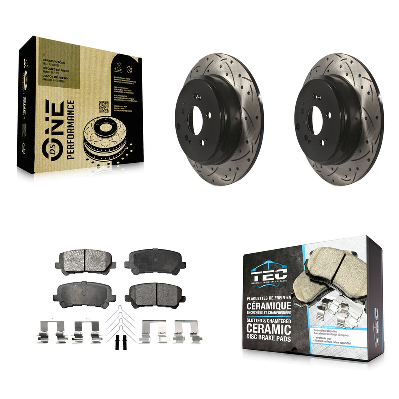 Transit Auto KDT-100506 Disc Brake Kit for 2007-2017 Honda Odyssey, Acura ZDX and More - Rear