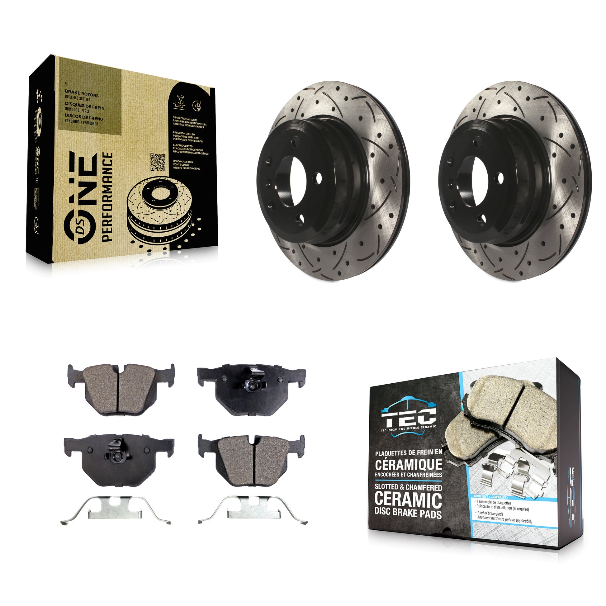 Transit Auto KDT-100511 Disc Brake Kit for 2007-2019 BMW X5, BMW X6 - Rear