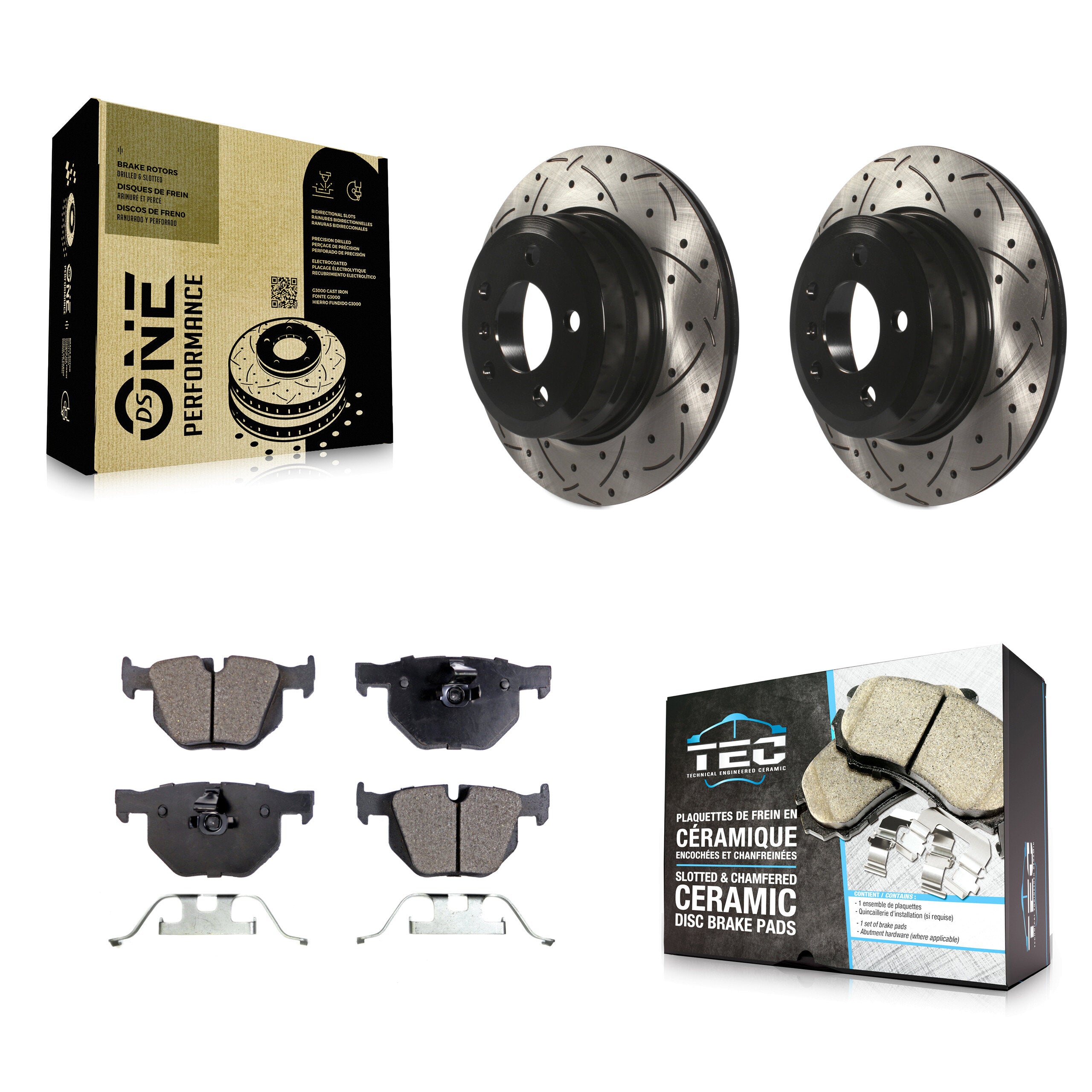Transit Auto KDT-100511 Disc Brake Kit for 2007-2019 BMW X5, BMW X6 - Rear