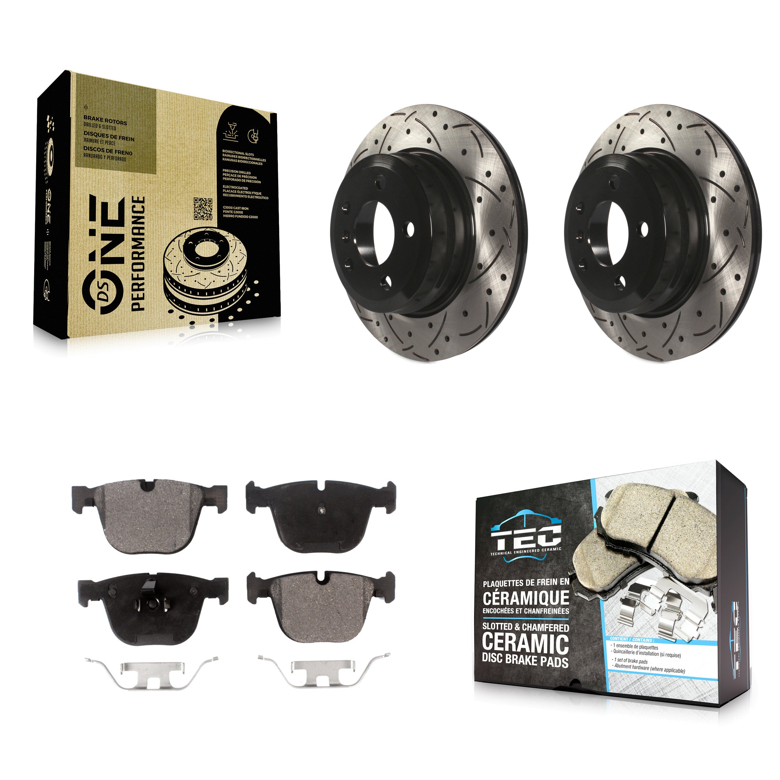 Transit Auto KDT-100512 Disc Brake Kit for 2009 BMW X6 - Rear
