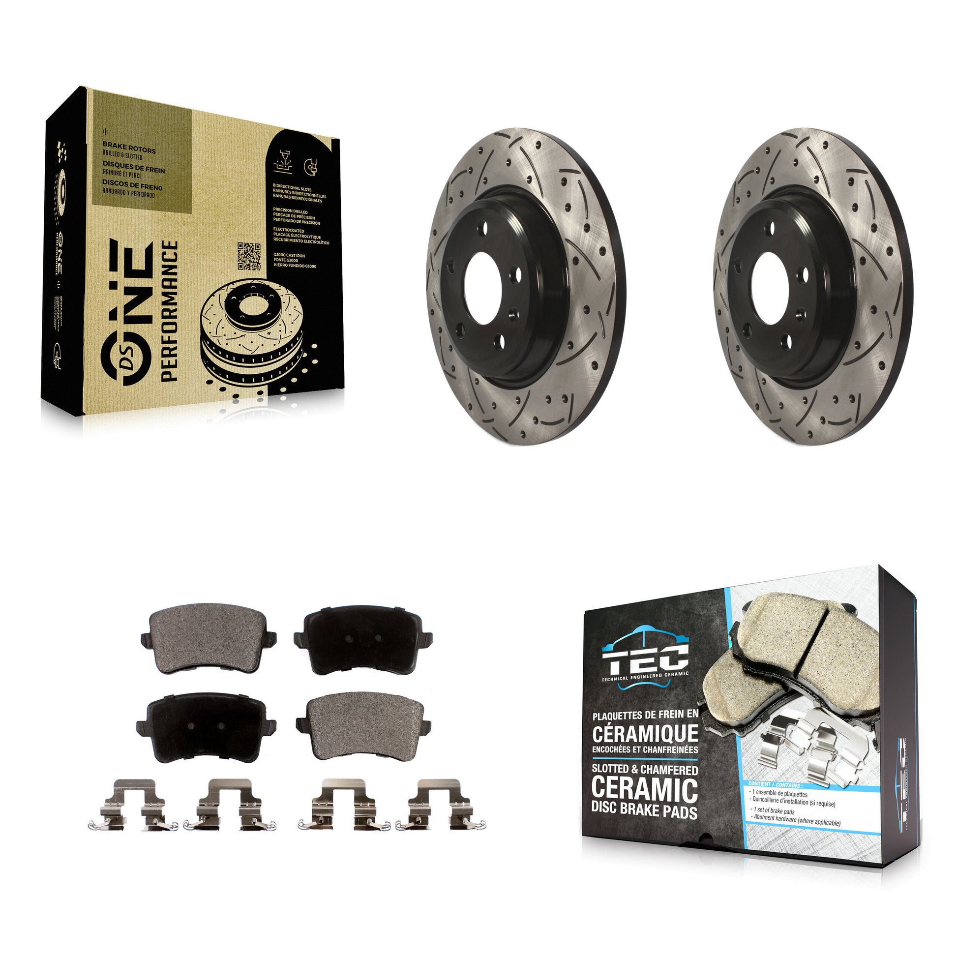 Transit Auto KDT-100520 Disc Brake Kit for 2008-2017 Audi Q5, Audi A4 allroad and More - Rear