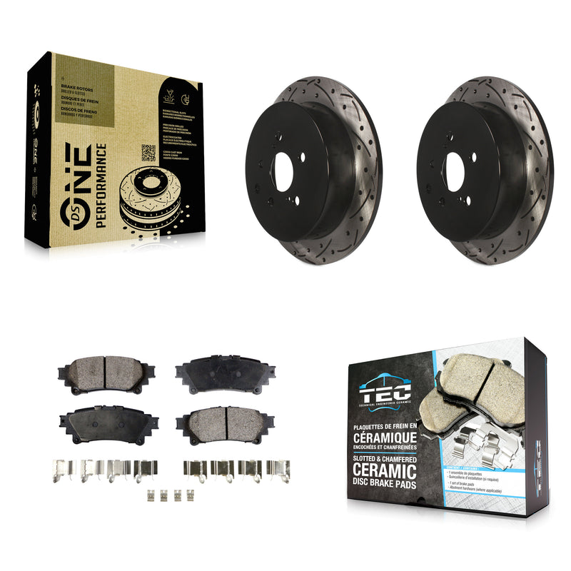 Transit Auto KDT-100523 Disc Brake Kit for 2010-2020 Toyota Highlander, Toyota Sienna and More - Rear