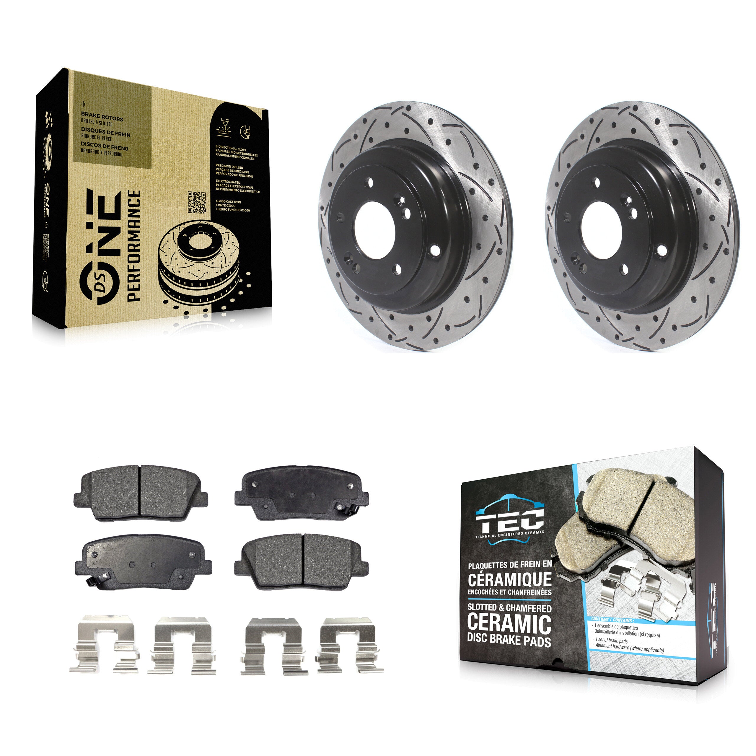 Transit Auto KDT-100525 Disc Brake Kit for 2010-2016 Hyundai Genesis Coupe - Rear