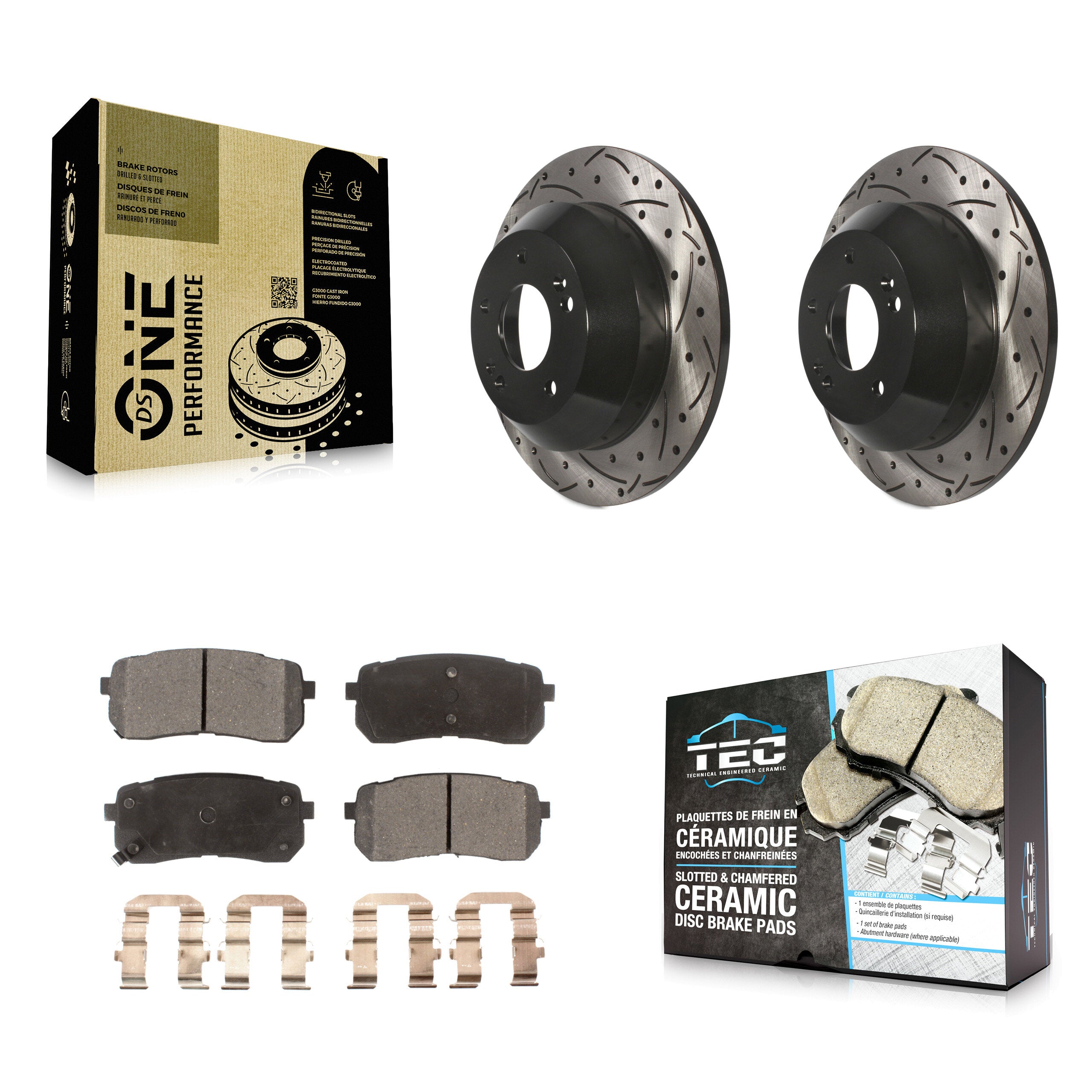 Transit Auto KDT-100529 Disc Brake Kit for 2015-2021 Kia Sedona - Rear