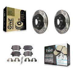 Transit Auto KDT-100530 Disc Brake Kit for 2006-2018 Volkswagen CC, Volkswagen Tiguan Limited and More - Rear