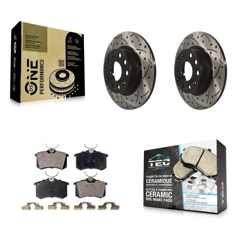 Transit Auto KDT-100533 Disc Brake Kit for 2010-2013 Audi A3 - Rear