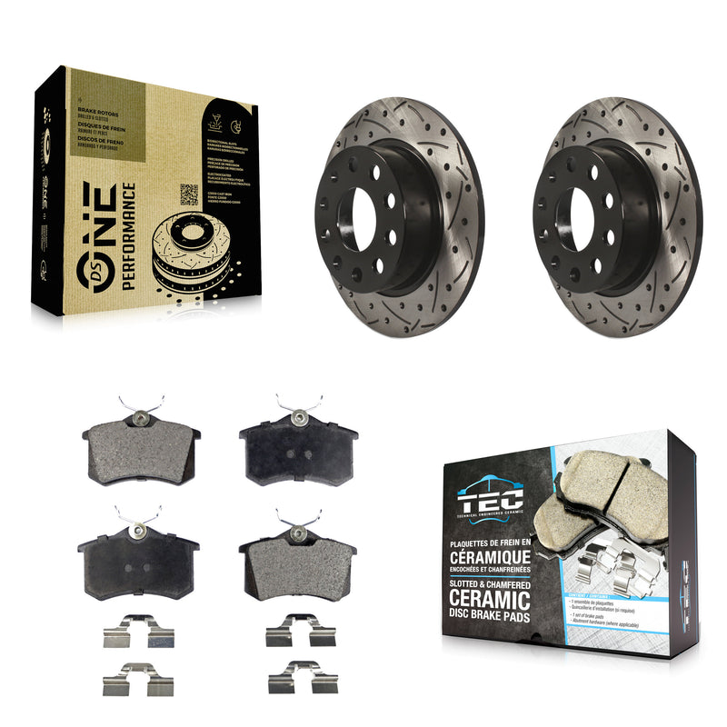 Transit Auto KDT-100535 Disc Brake Kit for 2017-2019 Volkswagen Golf Alltrack - Rear