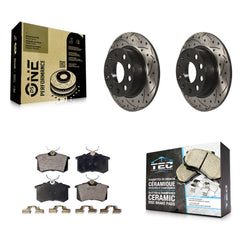 Transit Auto KDT-100536 Disc Brake Kit for 2009-2019 Volkswagen Golf SportWagen, Volkswagen Beetle and More - Rear